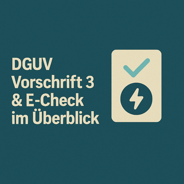 DGUV Vorschrift 3 und E-Check im Überblick 3 DGUV Vorschrift 3 und E-Check im Überblick